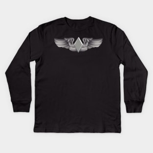 WASP Wing wo Txt Kids Long Sleeve T-Shirt